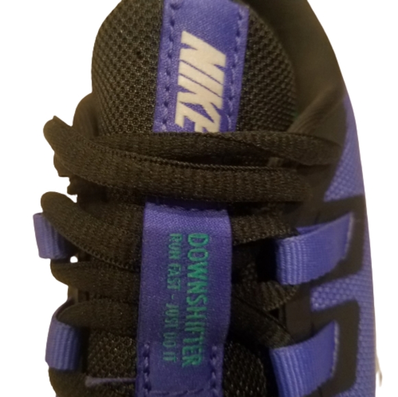 Nike Women Downshifter 9 Running Shoe Blue Black 8 - Picture 9 of 9